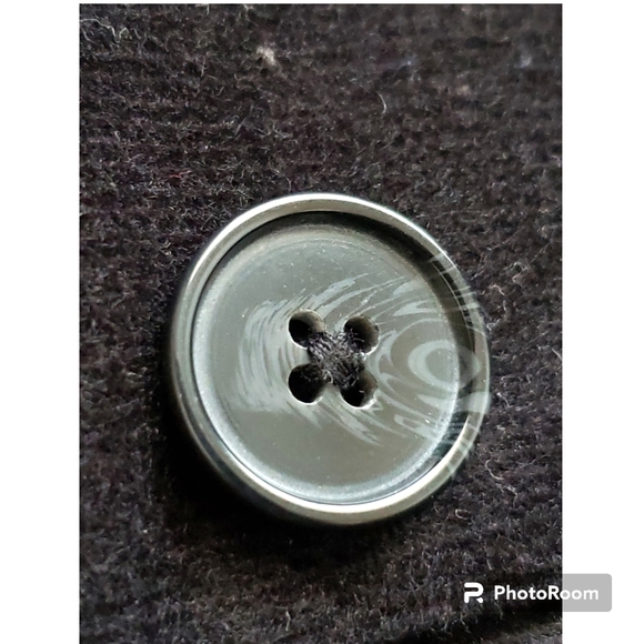 ☕ Willi Smith Black Corduroy Jacket With Lace Accents Size 6 - Picture 8 of 10